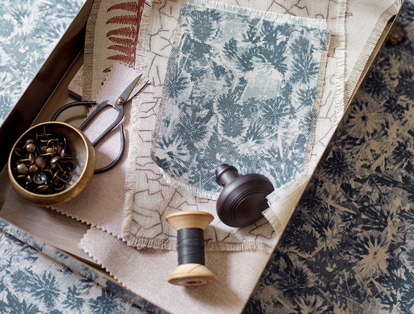 Woodland fabric swatches